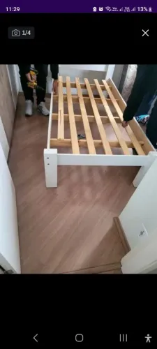 Cama de solteiro madeira