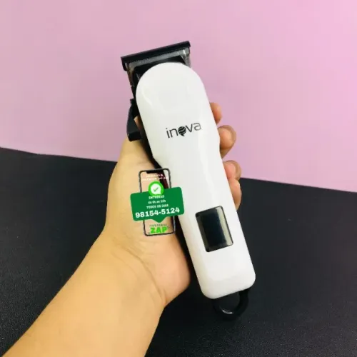 Máquina de Cortar inova profissional dourada e branca - Entrega das 9 até as 22hrs