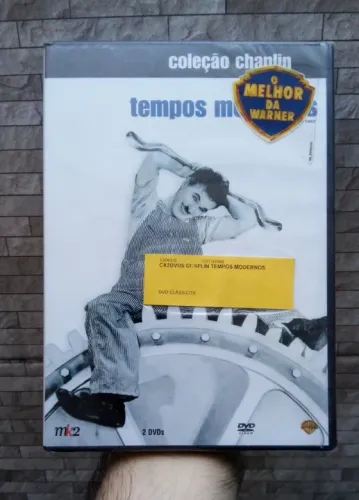 DVD Tempos Modernos - Coleção Chaplin - DVD Duplo, Novo e Lacrado