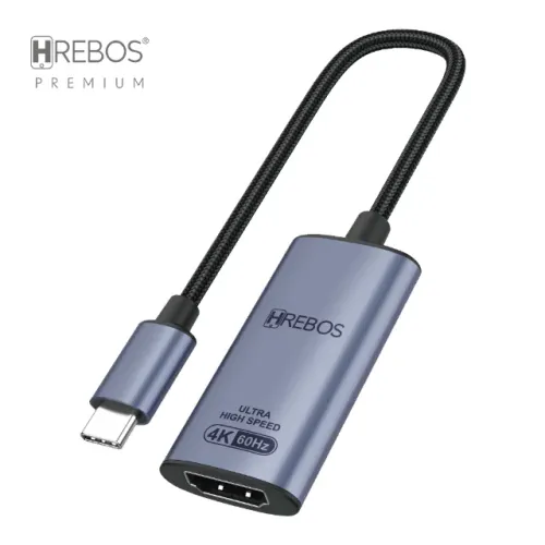 Cabo adaptador USB-C para HDMI 4K/60Hz - Hrebos