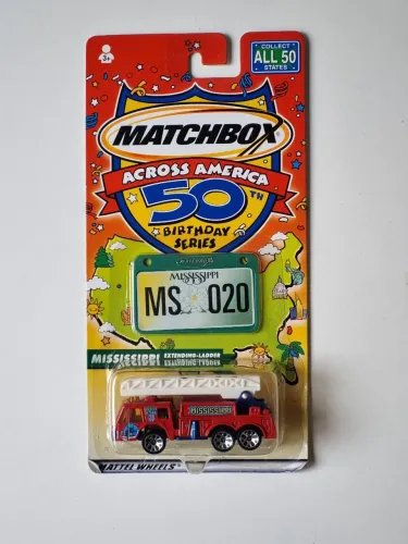Miniatura Bombeiros Mississippi Matchbox Extending Ladder