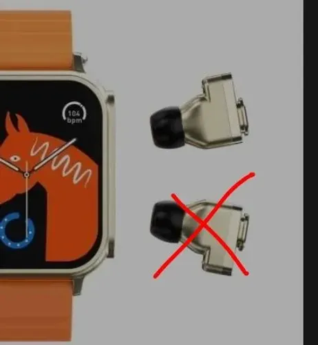 Relogio smartwatch n22 ultra cor champagne usado sem um fone