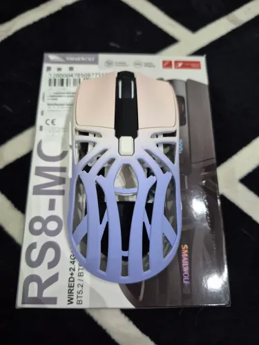 Mouse gamer SmailWolf RS8 Roxo 10000dpi / 1000hz sem fio novos lacrados ENTREGAMOS