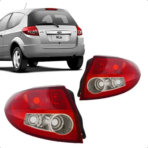Lanterna Traseira Ford Ka 2008 Ate 2014 Bicolor Cristal