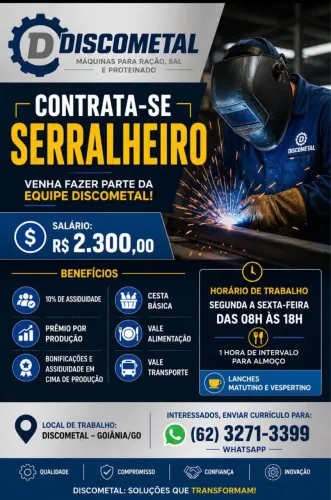 Contrata - se Serralheiro