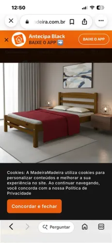 Cama de madeira