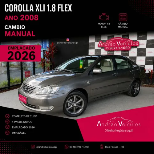 Toyota Corolla XLI 1.8/1.8 Flex 16V Mec. 2008