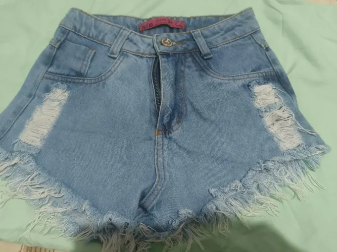 Shorts jeans feminino