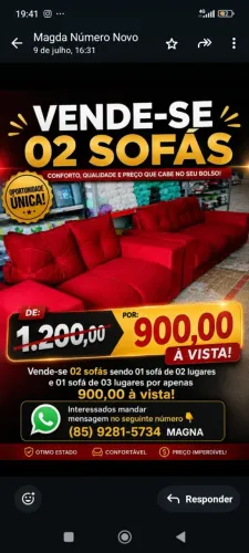 Vende se 2 sofás novos