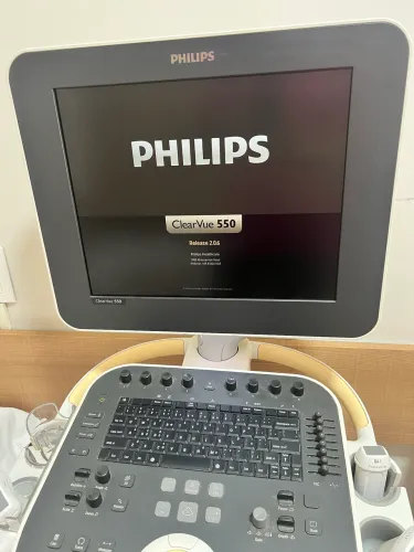 Ultrassom Philips ClearVue 550 + 4 sondas funcionando