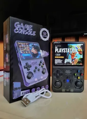 Game Portátil R36S 64GB com clássicos e tela HD o melhor da sua categoria