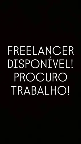 FREELANCER DISPONIVEL 