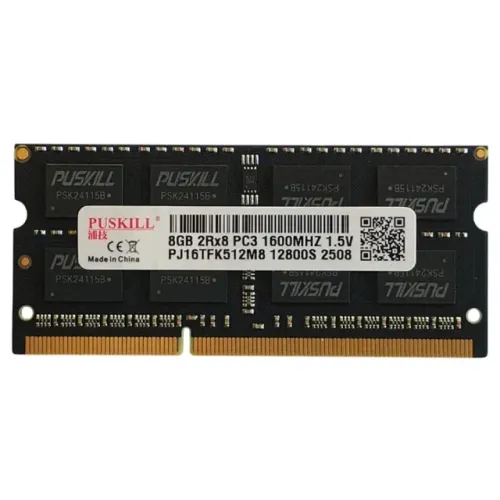 Memória RAM Notebook 8GB DDR3 PC31 600MHZ 1.5V Puskill 12800 pode retirar no local Goiania