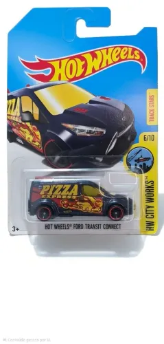 Hot Wheels Ford Transit Connect - Pizza Express (T-Hunt) 2017