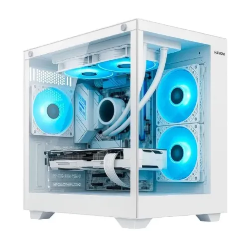 Gabinete Aquário com 4 Fans RGB, Vidro Temperado