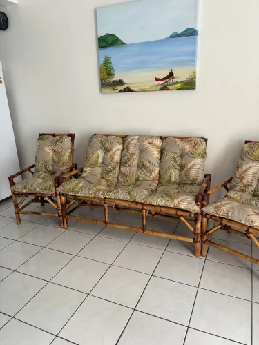 Sofá 5 lugares de bambu