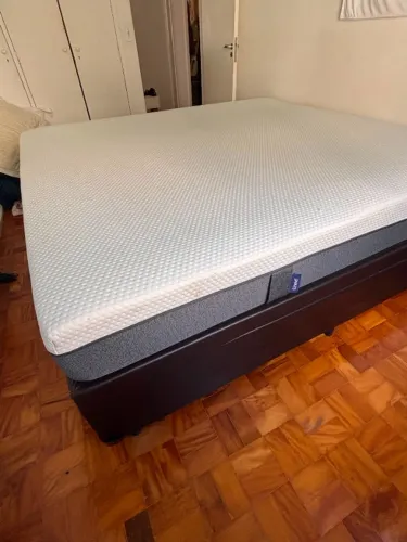 Cama baú + colchão emma original king size