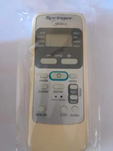 Controle Ar-Condicionado Split HW Springer Midea 