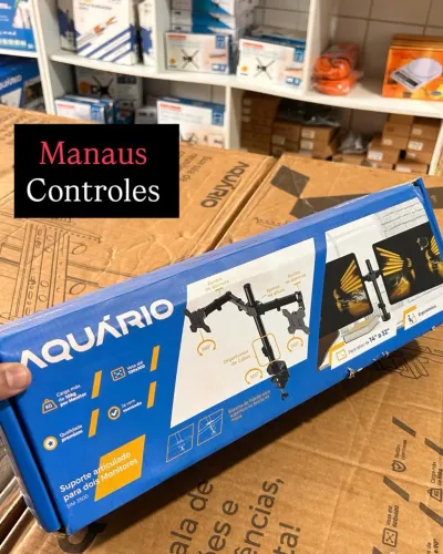 Suporte Torre para Monitor 2 Braços Retráteis 14 - 32 Vesa 100x100 Promoção