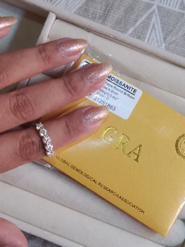 Anel de moissanite tamanho 15