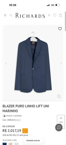 Blazer linho Richards - Nunca usado