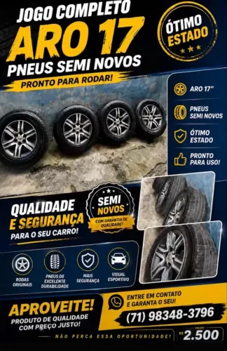 Pneu de carro aro 17