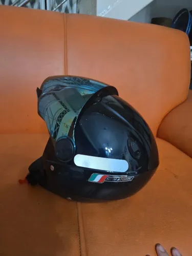Capacete da Pro Tork aberto preto Espelhado