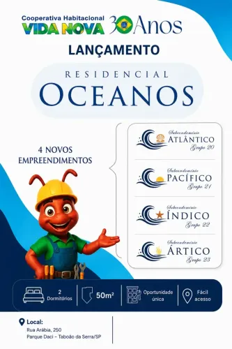 COTA GRUPO 21 RESIDENCIAL OCEANOS| COOPERATIVA VIDA NOVA| TABOÃO DA SERRA