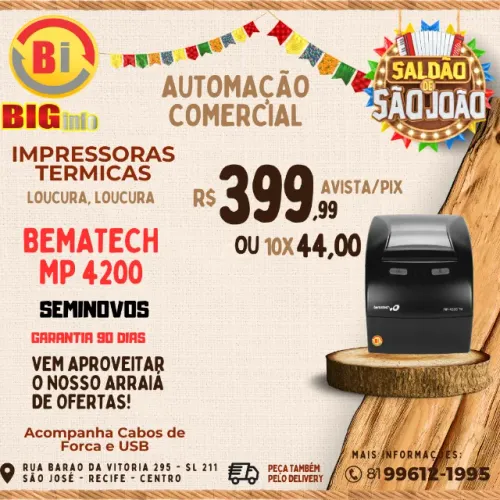 Impressora Termica Bematech Mp 4200Th