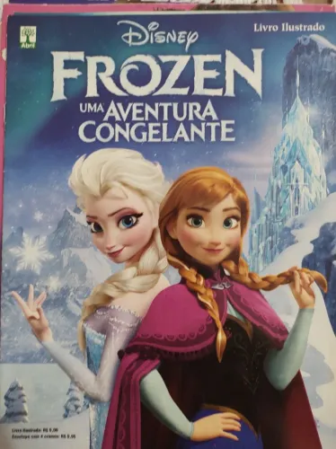 Kit Frozen (álbum de figuras incompleto + poster + agenda permanente)