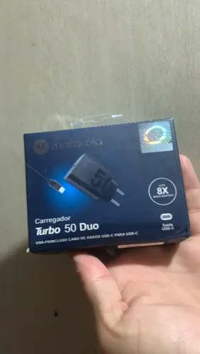 Carregador Tipo C Preto Compatível Android e iPhone USB-C