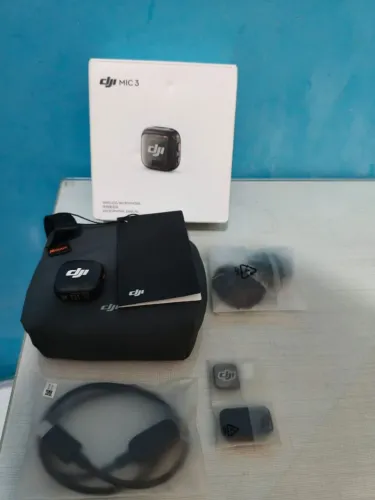 Microfone lapela DJI MIC 3 ( NOVO)