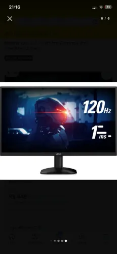 Monitor Gamer 120hz 1ms