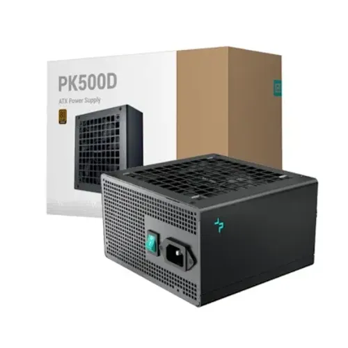Fonte de 500W Deepcool PK500D 80 plus Bronze (com caixa e cabo de força original)