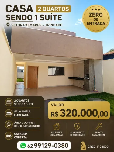 Imovel Zero de Entrada em Trindade