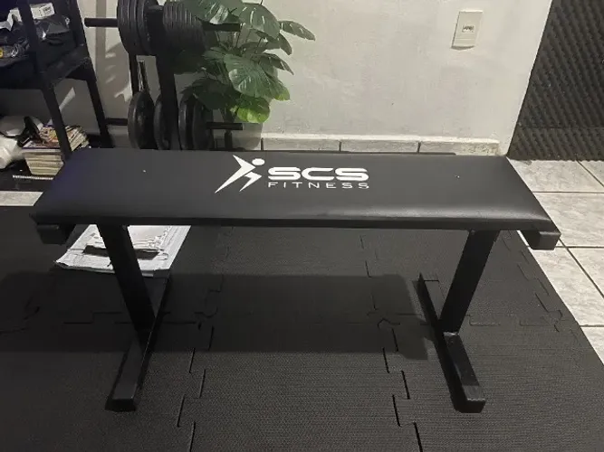 Banco Reto SCS Fitness para Exercícios Academia