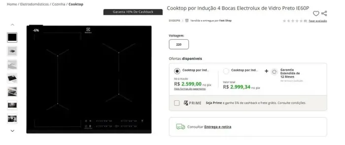 Cooktop por Indução