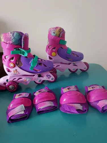 patins infantil roller barbie¹ 29 a 32