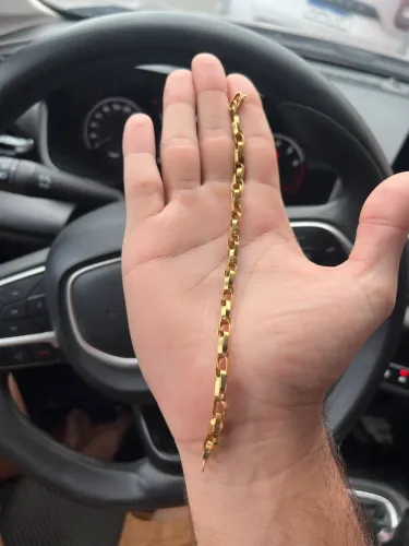 Pulseira de Prata banhada 