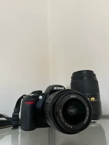 Câmera fotográfica Nikon D3100 Lente 18-55 e 55-300