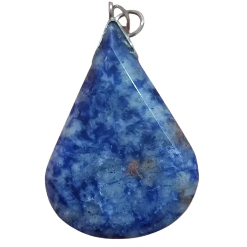 Pingente Gota Sodalita Azul Rara