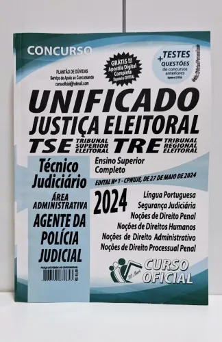 Livro de estudo para concurso público | Justiça Eleitoral TSE e TRE