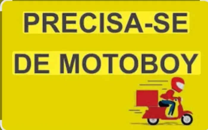 Preciso de motoboy entrega de gás