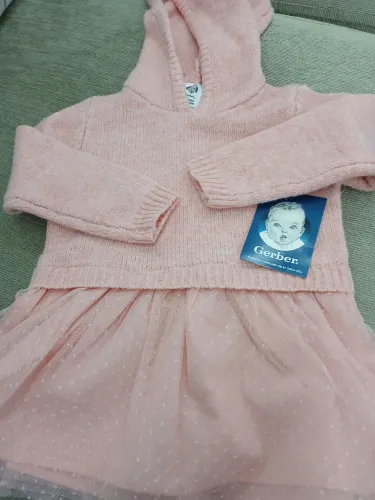 Vestido infantil Gerber tamanho 12 meses