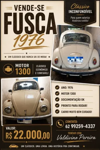 Volkswagen Fusca 1300 1976