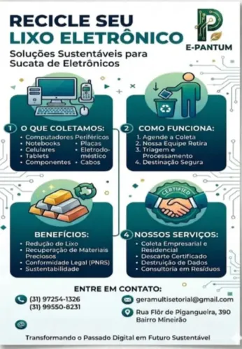 Recolhemos Lixo eletro eletronico buscamos no loca