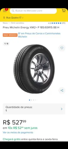 Pneus 15" Michelin par