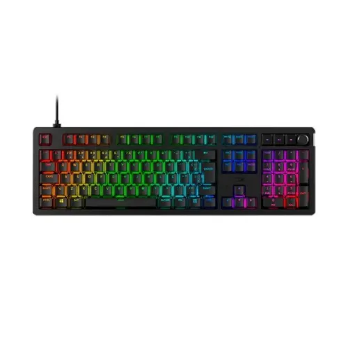 Teclado Mecânico Gamer HyperX Alloy Rise , RGB, Switches linear, Anti-Ghosting, Preto