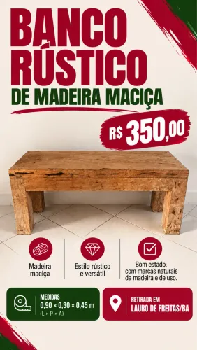 Banco Rústico