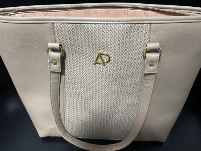 Bolsa de Ombro Alice Palucci Bege - Usada Apenas uma Vez